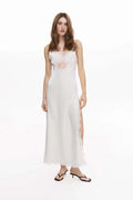 Selene Ivory Lace Maxi Dress