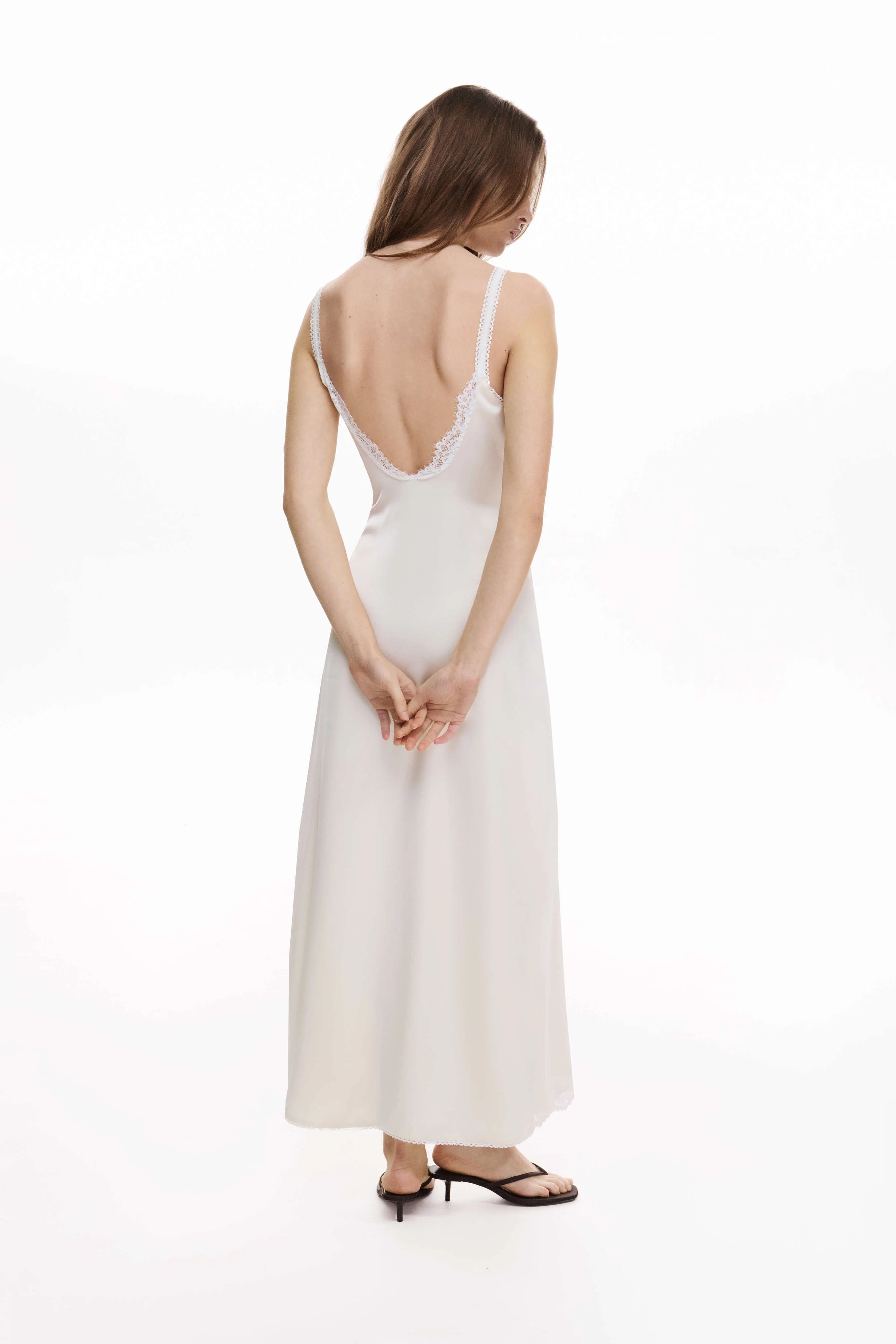 Selene Ivory Lace Maxi Dress