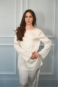 Nina Satin  ivory Set with Open Back