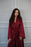 Aurora Burgundy Kimono
