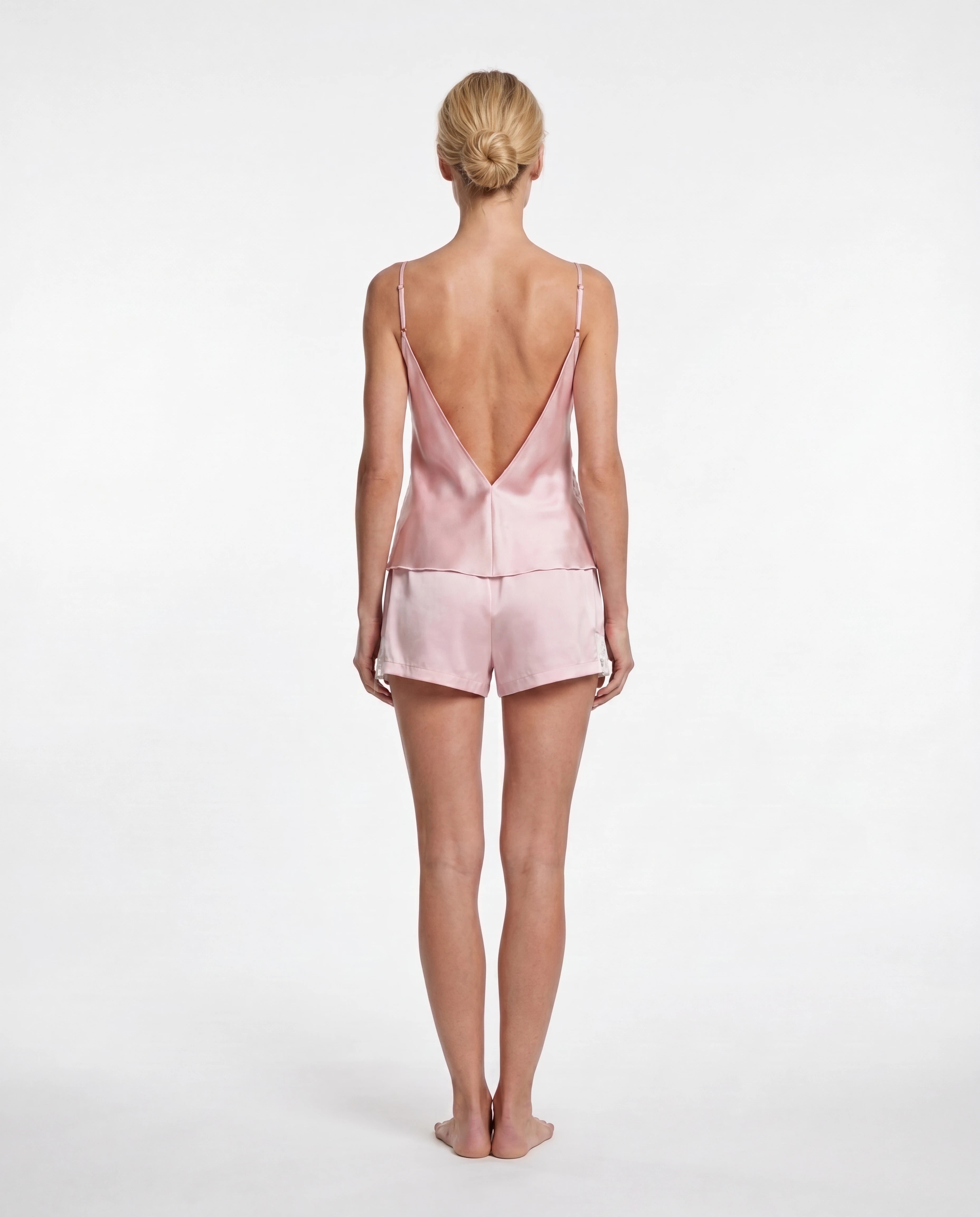 Colette Satin Blush Camisole & Shorts Set